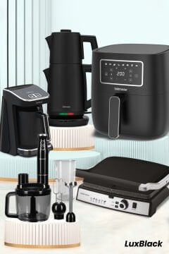 LuxBlack 27 Parça Airfryer Avantajlı Mutfak Çeyiz Seti