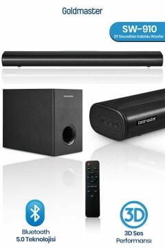 Sw-910 Kablolu Soundbar Woofer BT Hdmı Ses Sistemi