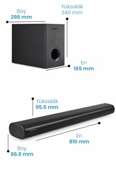 Sw-910 Kablolu Soundbar Woofer BT Hdmı Ses Sistemi