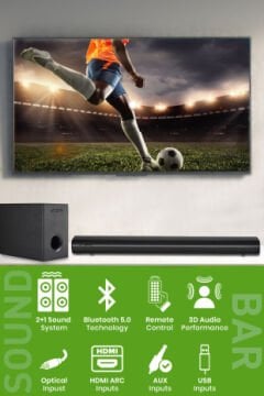 Kablosuz Soundbar Woofer BT Hdmı Ses Sistemi