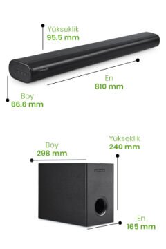 Kablosuz Soundbar Woofer BT Hdmı Ses Sistemi