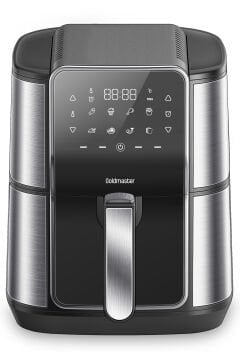 Gloria 7 Litre İnox Geniş Hazneli XXL Dokunmatik 8 Ön Ayarlı Airfryer Sıcak Hava Fritözü GM8405