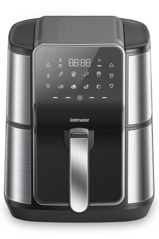 Gloria 7 Litre İnox Geniş Hazneli XXL Dokunmatik 8 Ön Ayarlı Airfryer Sıcak Hava Fritözü GM8405