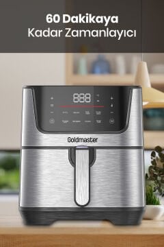 Grana Sıcak Tutma Buz Çözme Kurutma Özellikli 7 Litre XXL Dokunmatik Airfryer Sıcak Hava Fritözü