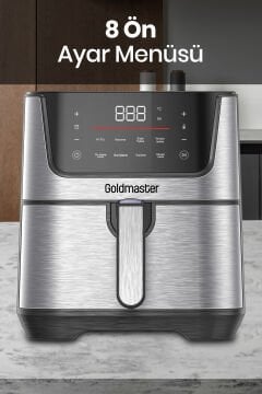 Grana Sıcak Tutma Buz Çözme Kurutma Özellikli 7 Litre XXL Dokunmatik Airfryer Sıcak Hava Fritözü