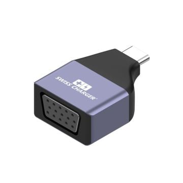 Swiss Charger 30051 Type C Vga Dönüştürücü Adaptör İpad Mac Uyumlu