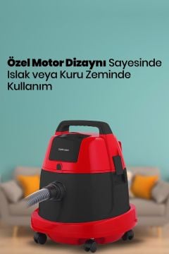 Tozkoparan 2200 Watt Islak Kuru 20 Litre Kapasiteli Yıkanabilir Toz Torbalı Küre Elektrikli Süpürge