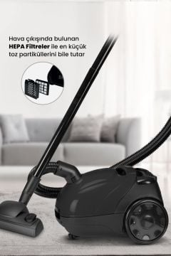 Cuty 5 Yıl Garantili Toz Torbalı 2,5 Litre Kapasiteli 900w Elektrikli Süpürge