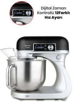 Ceo Chef Dokunmatik Ekran 6 Litre 12 Kademe Darbeli Hız Ayarlı Döküm Stand Mutfak Şefi