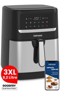 Goodfry 1800w 9,2 Litre 3xl Dev Hazneli Dokunmatik 10 Ön Ayarlı Airfryer Yağsız Sıcak Hava Fritözü