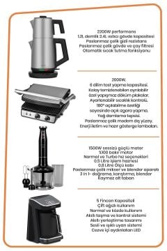 Goldmaster İnoxline 19 Parça Elektronik Evlilik Paketi