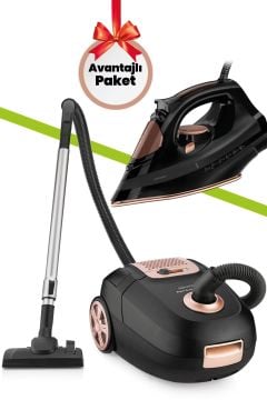 Goldmaster İkili Set Paketi Elektrikli Süpürge Buharlı Ütü