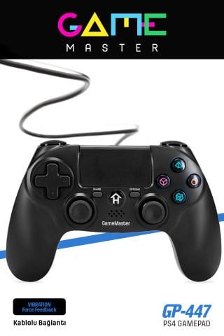 Gp-447 Kablolu Titreşimli Ps4 Oyun Kolu