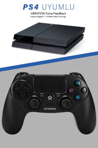 Gp-447 Kablolu Titreşimli Ps4 Oyun Kolu