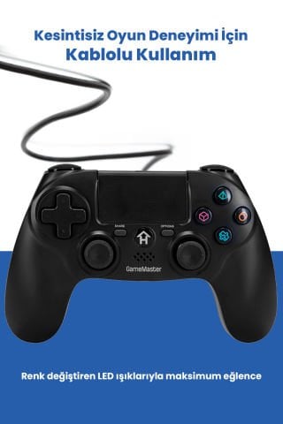 Gp-447 Kablolu Titreşimli Ps4 Oyun Kolu