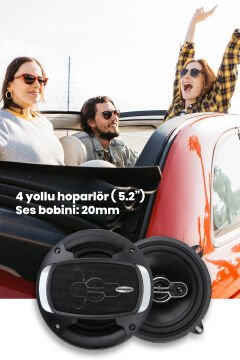Goldmaster Rm-1396 13 Cm 500 Watt Oto Hoparlör Çifti