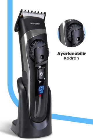 Roxy Şarj Standlı Led Ekranlı Ayarlanabilir Dc Motorlu Saç Ve Sakal Şekillendirme Tıraş Makinesi