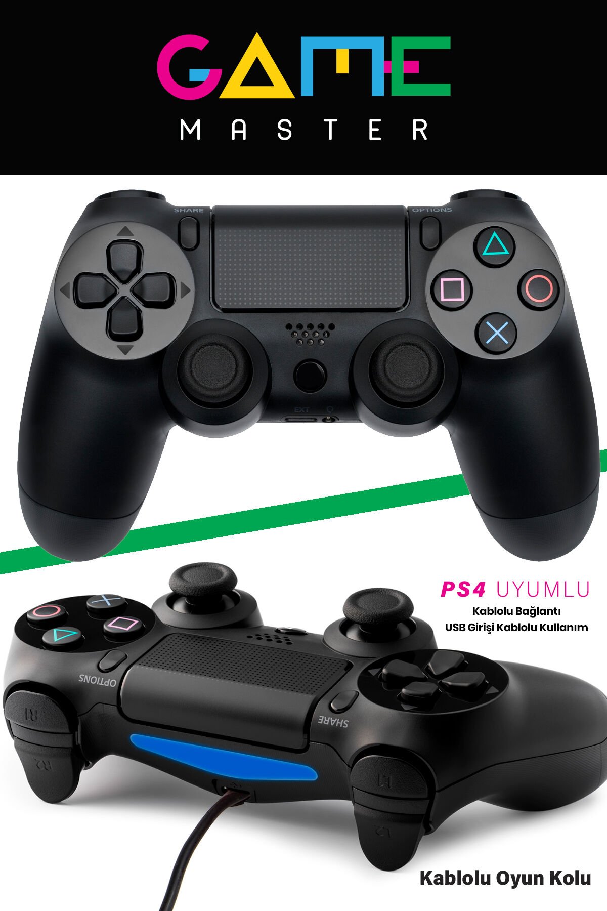 GP-427 Kablolu PS4 Oyun Kolu