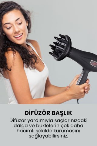 Revo Dokunmatik Kontrollü Saç Kurutma Makinesi Gm-7194.