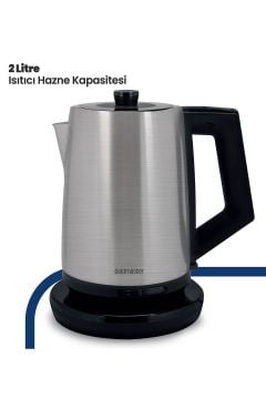 Beliz 2200 Watt Paslanmaz Çelik 2 Litre Kettle Su Isıtıcısı Inox Gm7376