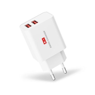 Çift Usb Girişli 18w Hızlı Şarj Cihazı Şarj Adaptörü Sch-40027