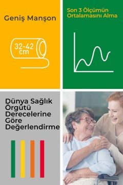 Alman Tasarım Geniş Manşonlu Büyük Ekran Büyük Dijital Kol Tipi Tansiyon Aleti 10 Yıl Garantili