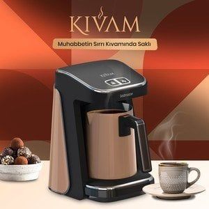 ProKıvam Gold Geniş Hazneli Çelik Cezveli Türk Kahve Makinesi