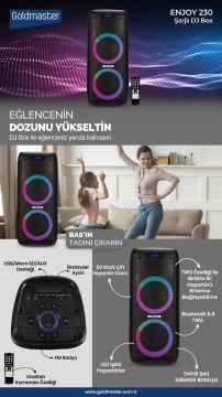 Radyolu Işıklı Şarjlı BT Speaker Hoparlör Party Box
