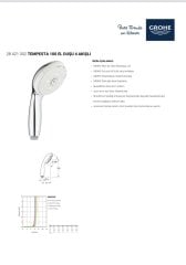 28421002 GROHE TEMPESTA 100 EL DUŞU 4 AKIŞLI