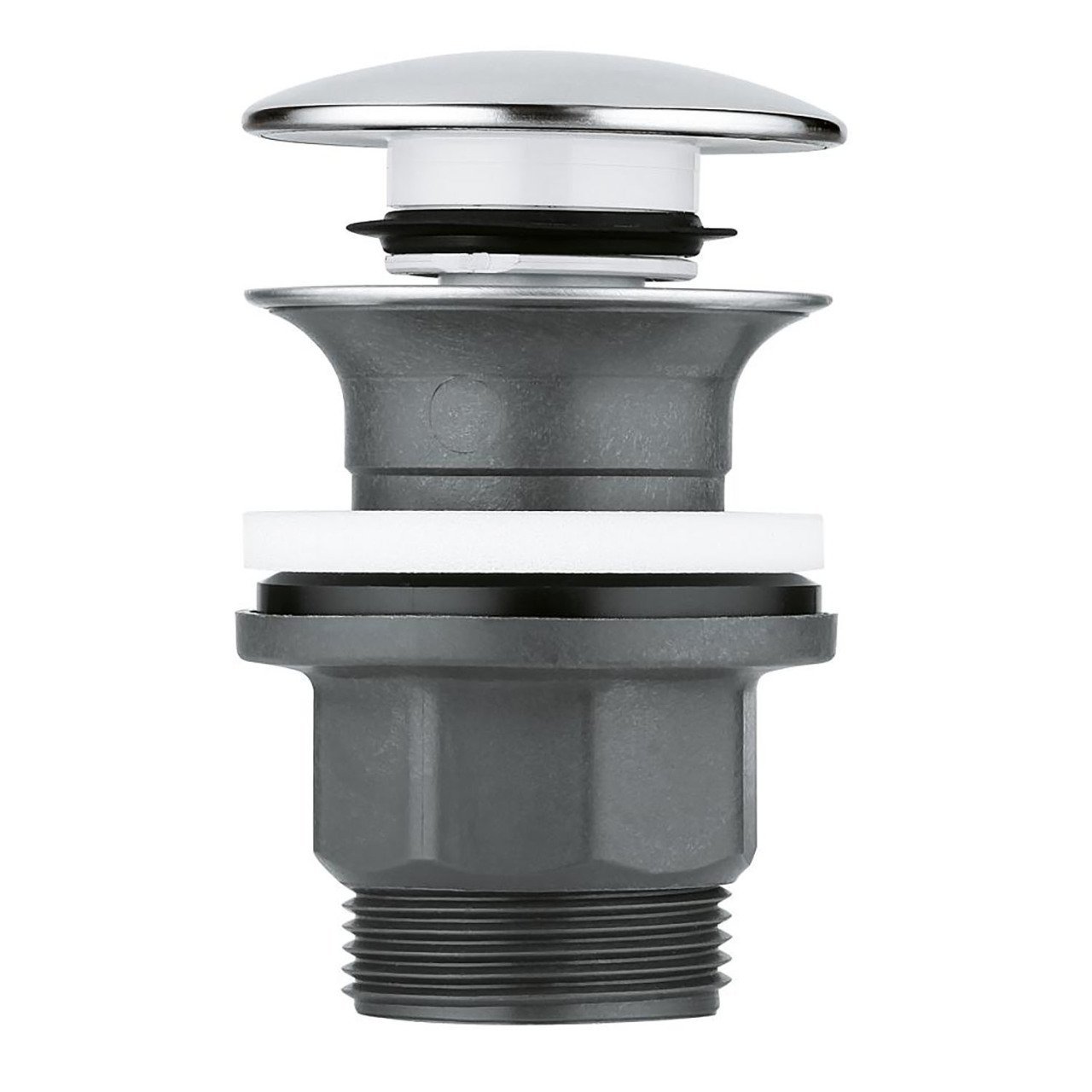 Grohe Lavabo Sifon Tapası Bas/Aç Kare ABS/Krom - 40824000