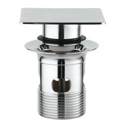 Grohe Lavabo Sifon Tapası Bas/Aç Kare Krom - 40565000