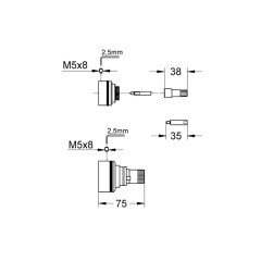 Grohe Termostatik Ankastre Banyo Bataryası Uzatması - 47781000