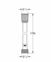 Grohe Plastik Twistfree Duş Spiral Hortumu 175 cm 28410001