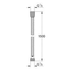 Grohe Metal Duş Spiral Hortumu 150 cm - 28143000