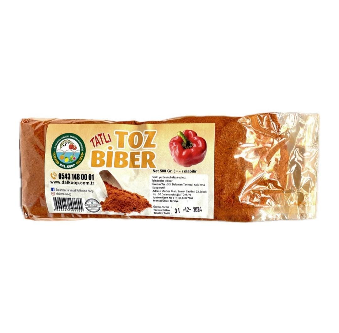 Dalaman Tatlı Toz Biber 500 gr (Kargo Dahil)