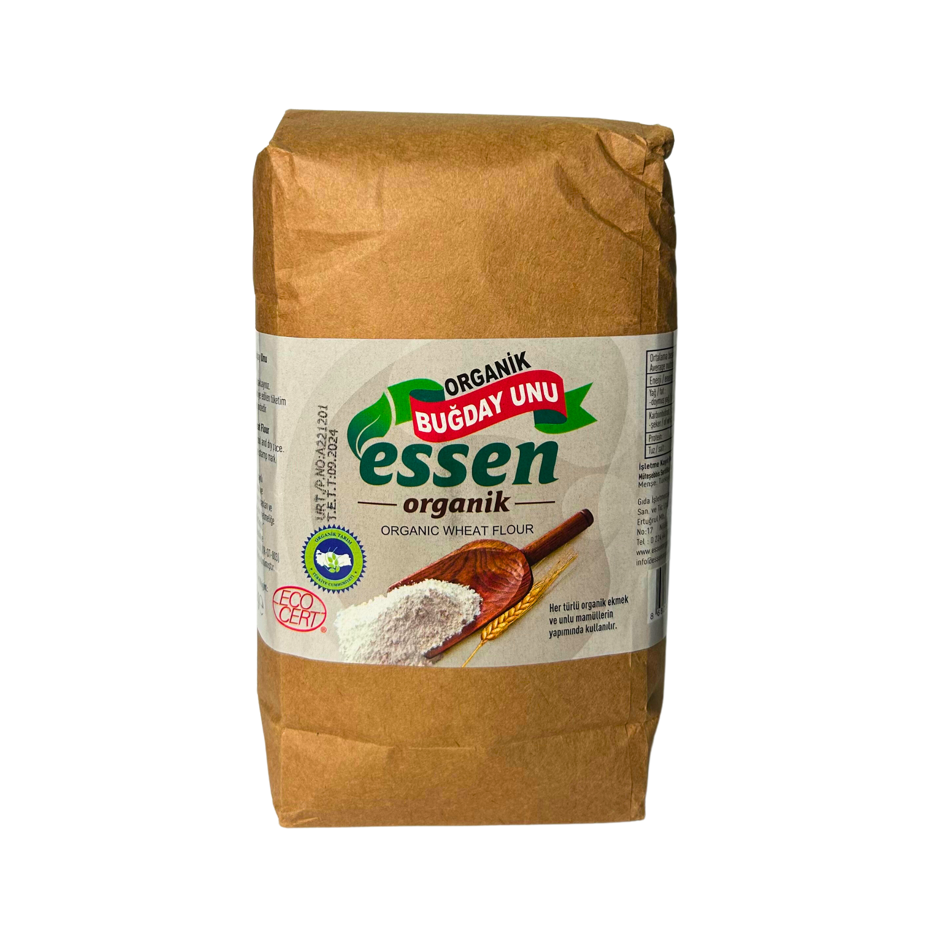 Essen Organik Buğday Unu 1000 gr (Kargo Dahil)