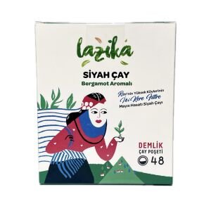 Lazika Bergamot Aromalı Demlik 48'li Poşet Çay (Kargo Dahil)