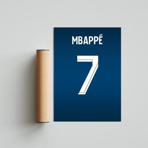 Mbappe Forma Poster Tablo