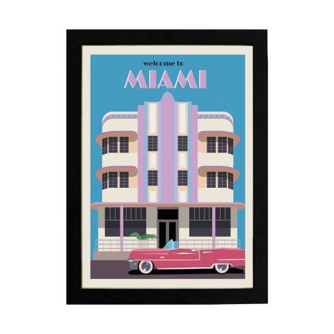 Miami Poster Tablo