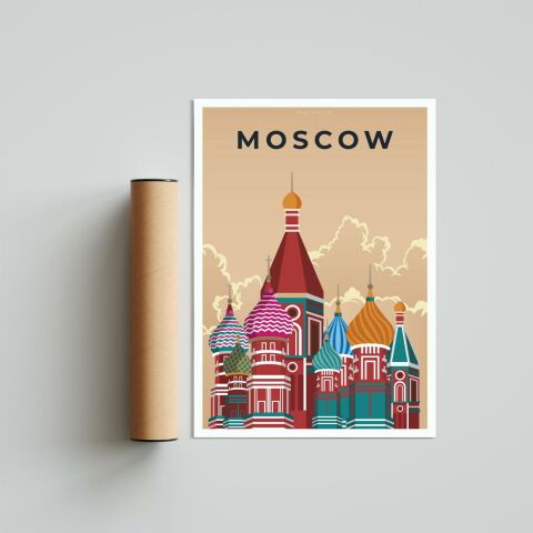 Moskova Poster Tablo