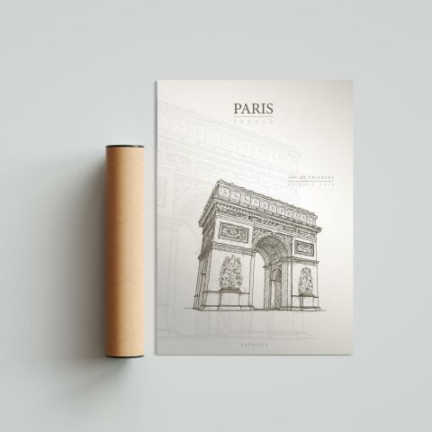 Arc de Triomphe, Zafer Takı Paris Poster Tablo