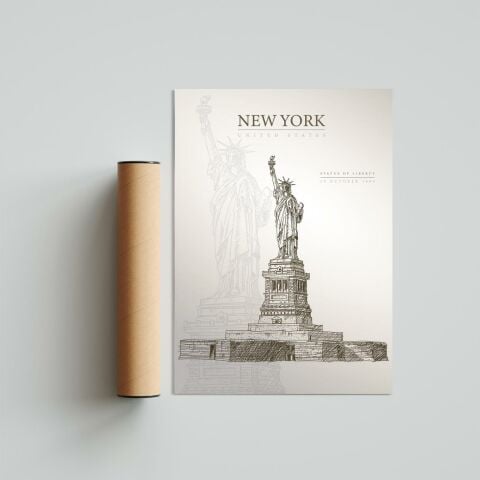 Statue of Liberty, New York Poster Tablo