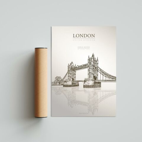 Tower Bridge, Londra Poster Tablo