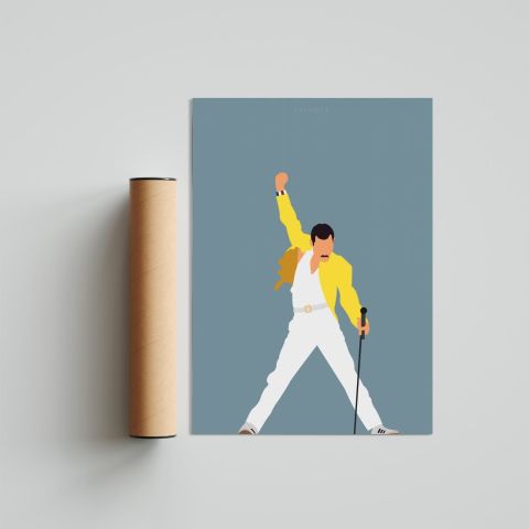 Freddie Mercury Poster Tablo