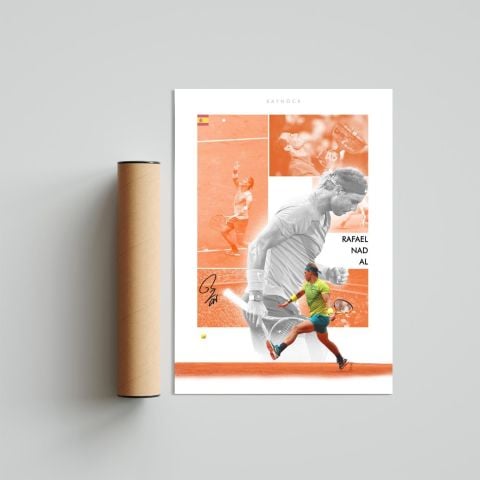 Rafael Nadal, Tenis Poster Tablo