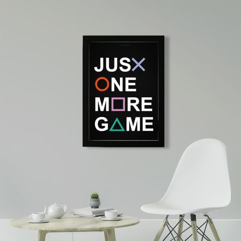 Just One More Game, Playstation Poster Tablo