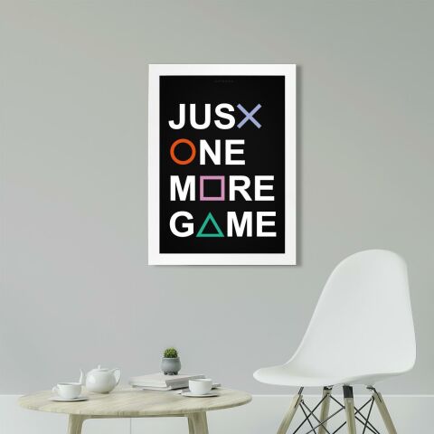 Just One More Game, Playstation Poster Tablo