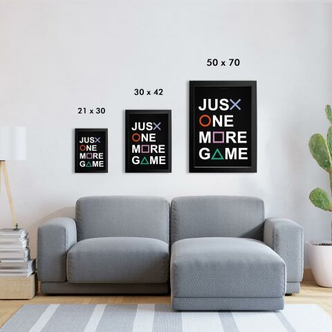 Just One More Game, Playstation Poster Tablo
