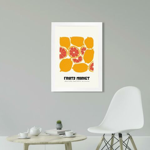 Grapefruit Poster Tablo