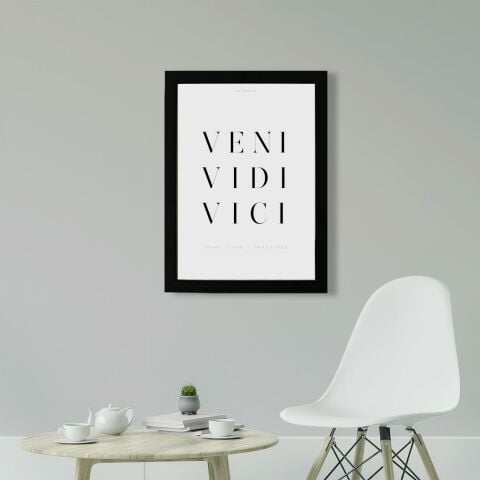 Veni Vidi Vici Poster Tablo